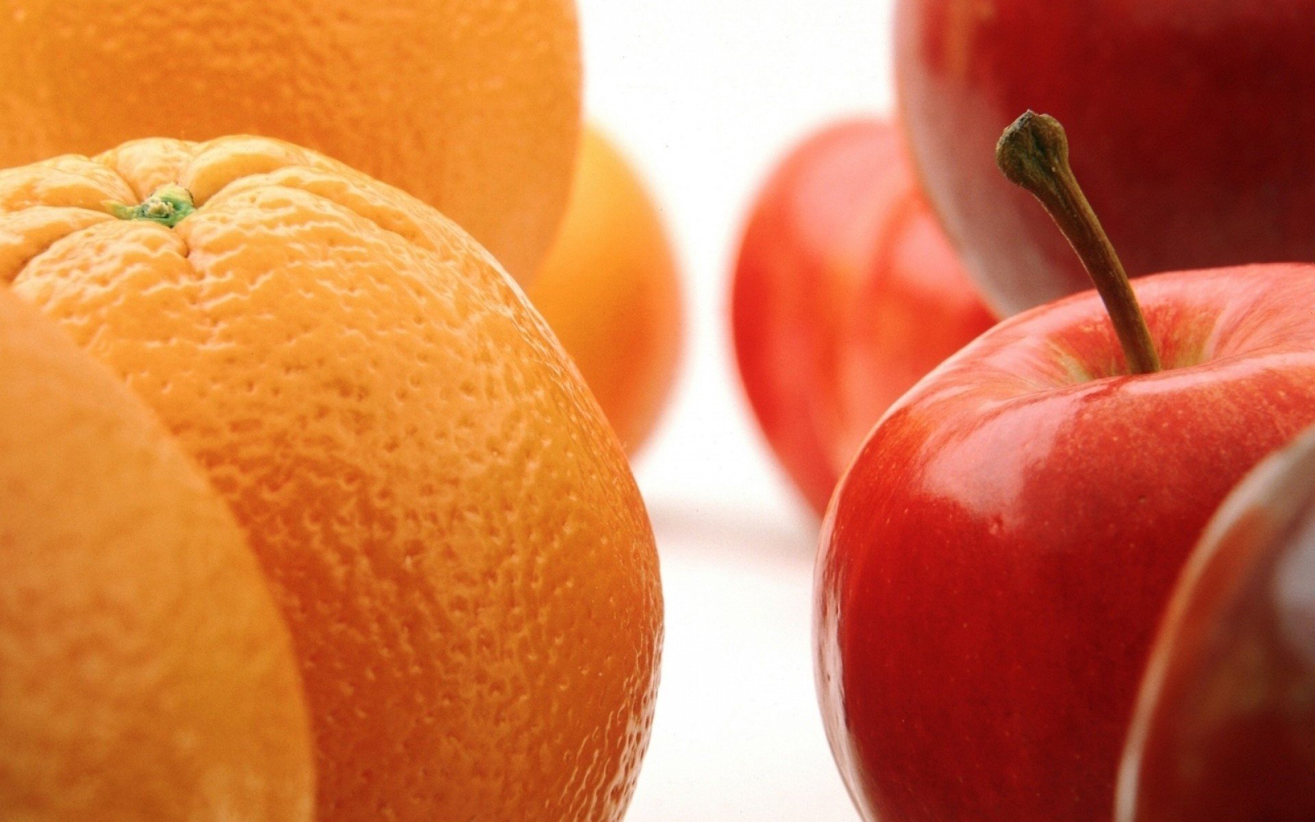 orange, Apple, Fruit Wallpaper