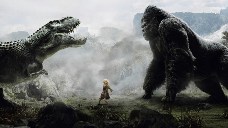 dinosaur, King, Kong, Girl, Movie HD Wallpaper Desktop Background