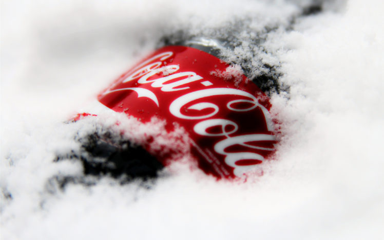 coca cola, Cola, Drinks, Products, Logo, Label, Text, Winter, Snow HD Wallpaper Desktop Background