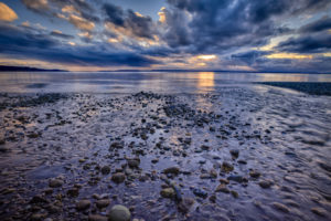 ocean, Rocks, Stones, Clouds, Landscape, Sky, Beaches, Reflection, Ocean, Sea, Sunset, Sunrise