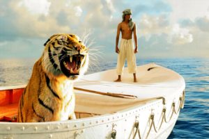 life of pi, Movie, India, Tiger, Lifeboat, Ocean