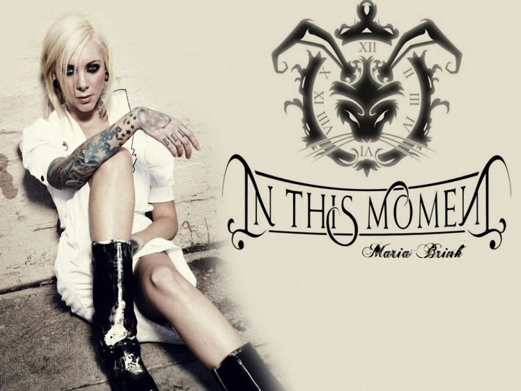 in, This, Moment, Maria, Brink, Women, Females, Girls, Sexy, Babes, Heavy, Metal, Hard, Rock, Band, Group, Blondes, Gothic HD Wallpaper Desktop Background