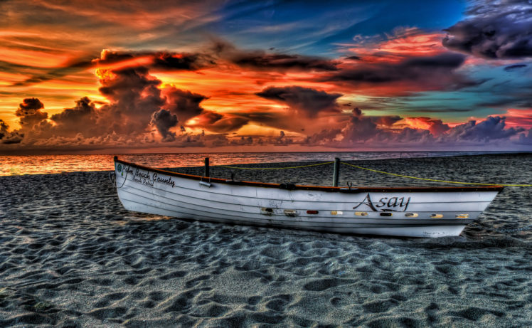 nature, Landscape, Sky, Clouds, Sunset, Sea, Beach, Ocean, Hdr, Sand, Sky, Clouds, Color HD Wallpaper Desktop Background