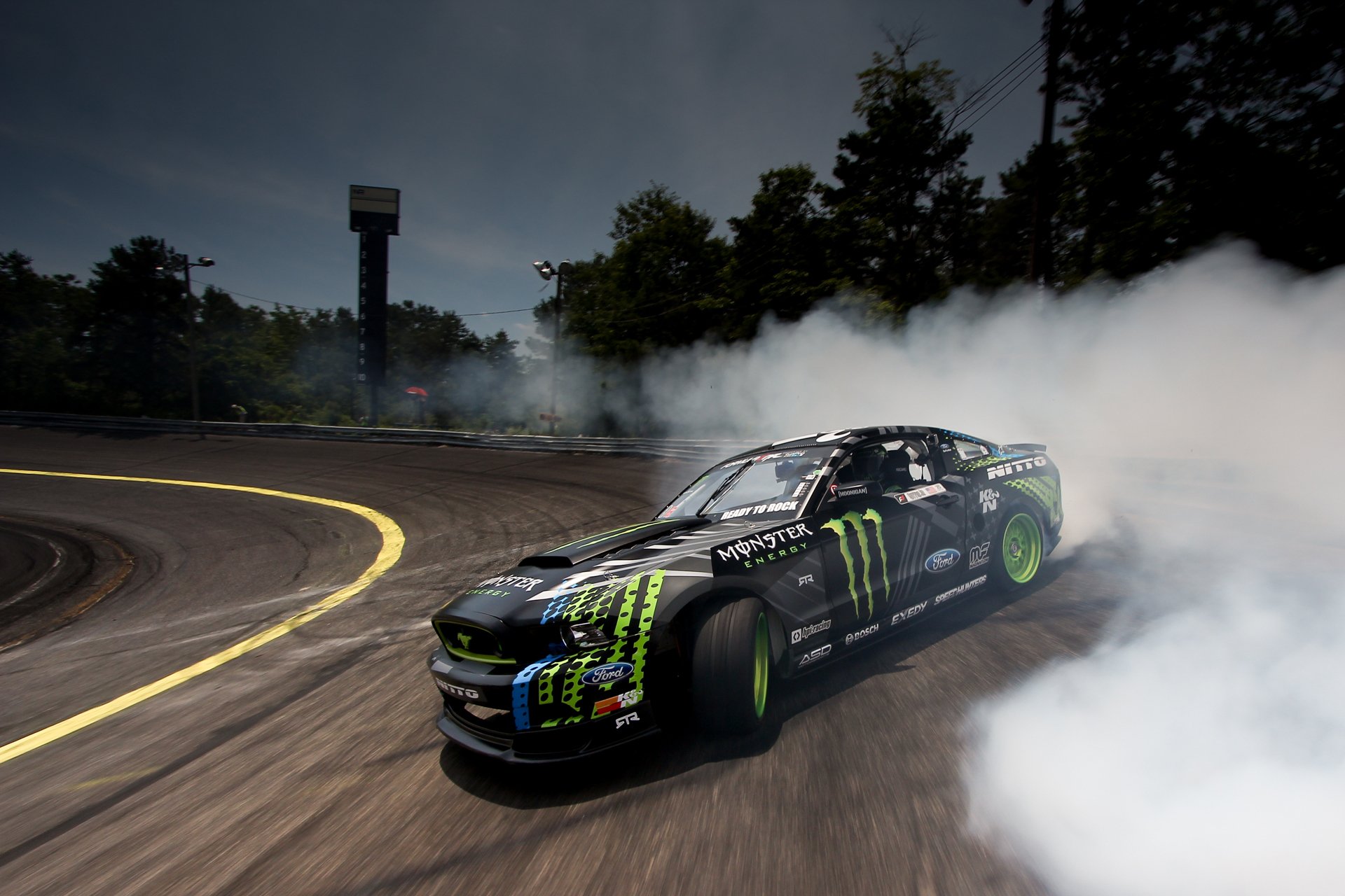 ford, Mustang, Rtr, Monster, Energy, Drift, Race, Racing Wallpaper