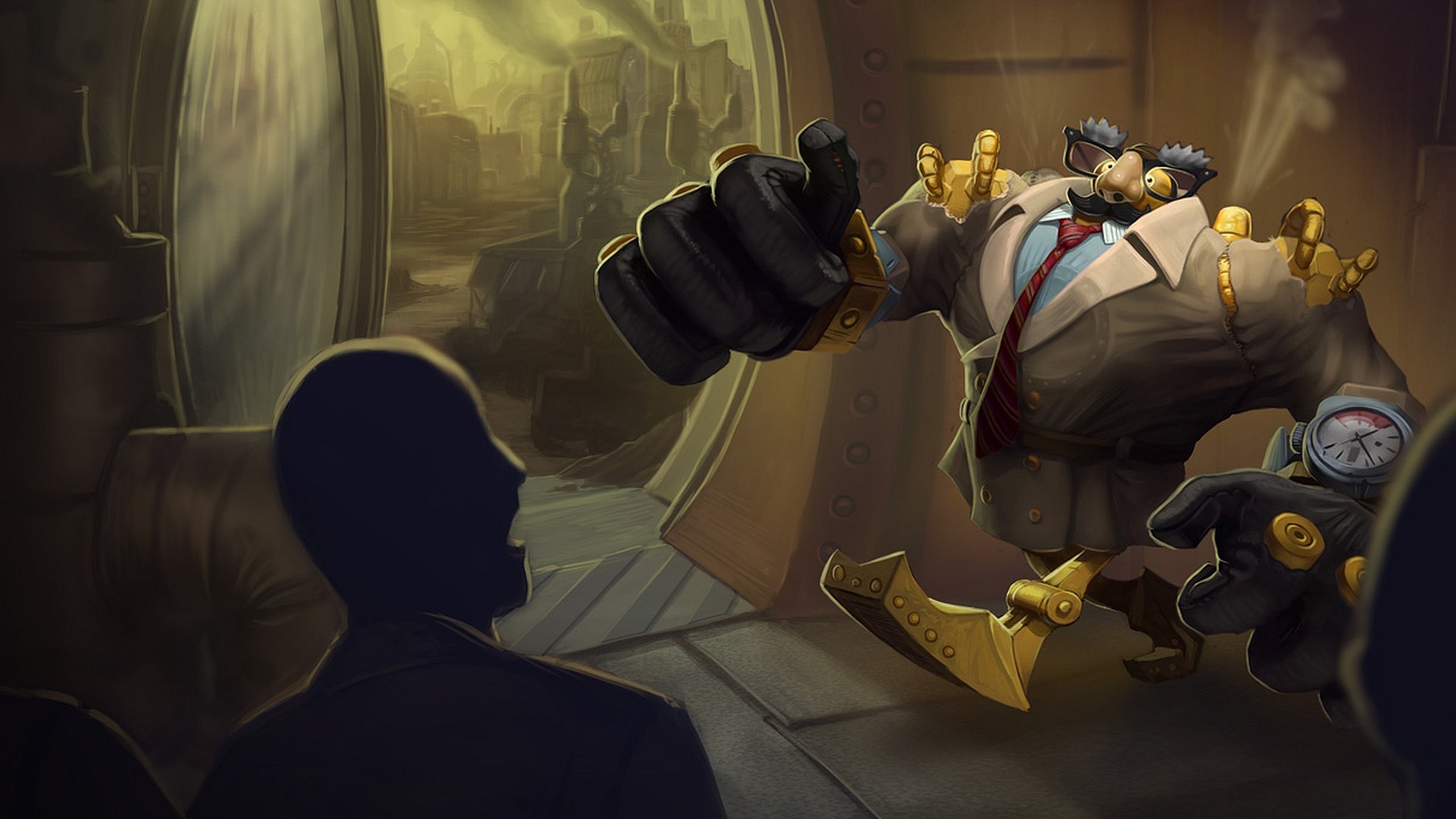 league, Of, Legends, Blitzcrank, Robot, Disguise Wallpaper