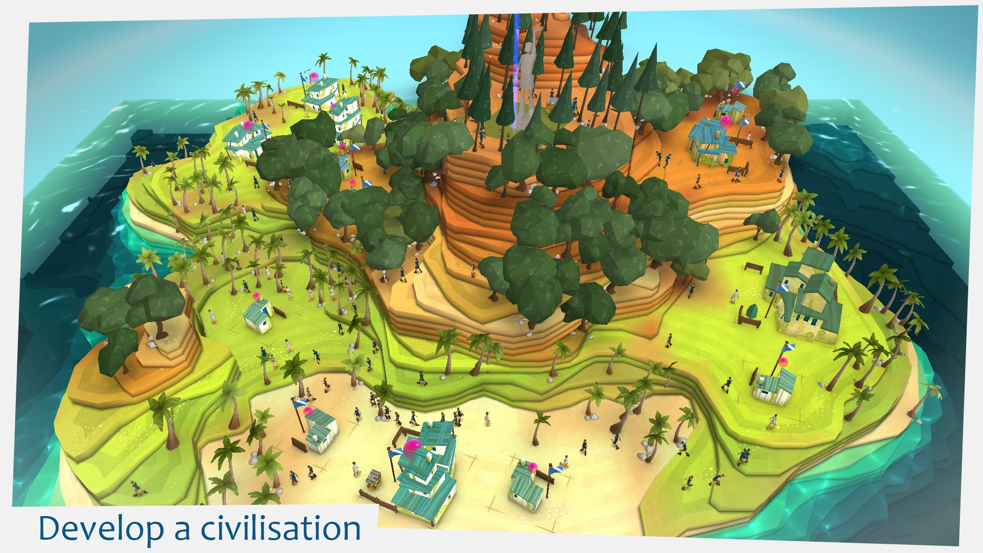 godus, God, Gods, Fantasy, Strategy, Adventure, Simulator, Sandbox, Giant Wallpaper