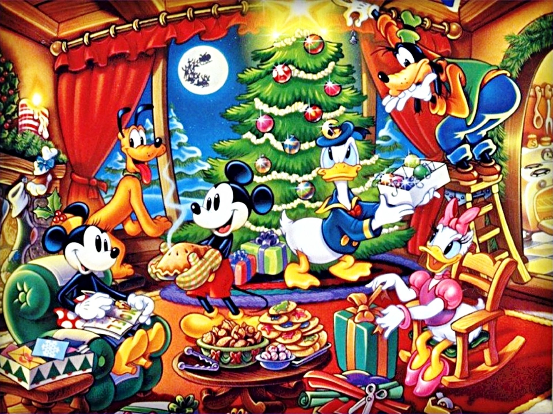 christmas, Holiday, Disney Wallpaper