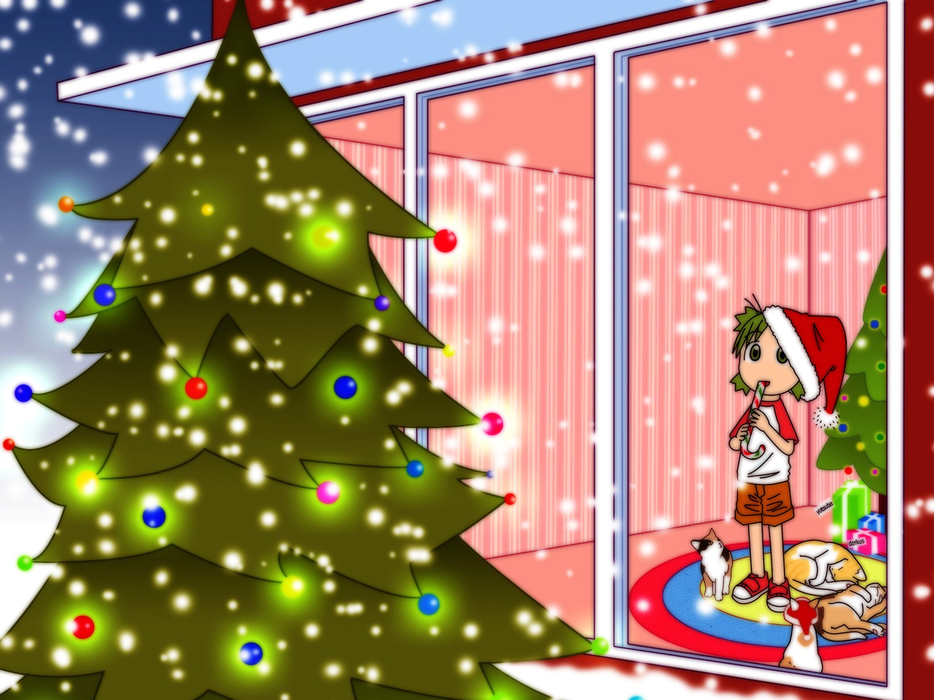merry, Christmas, Holiday, Vacation, Gifts, Tree, Happy, Beautiful, Santa, Snowman, Lights Wallpaper