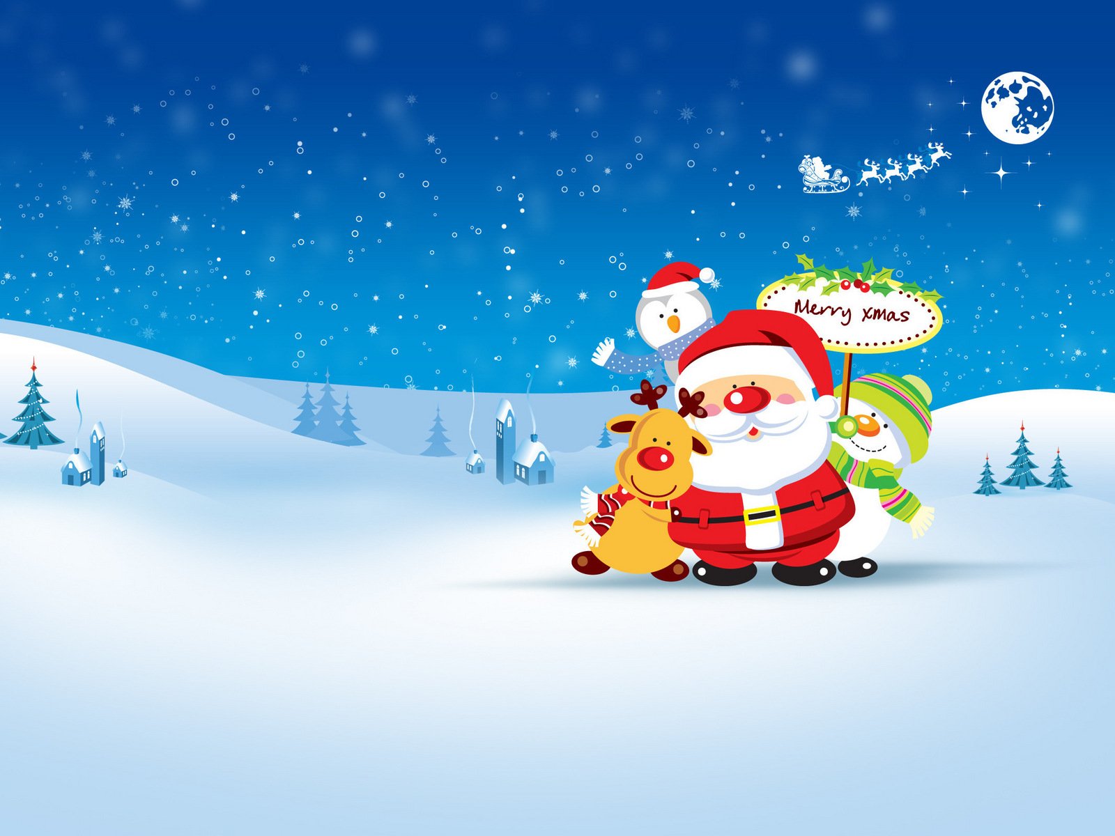 merry, Christmas, Holiday, Vacation, Gifts, Tree, Happy, Beautiful, Santa, Snowman, Lights Wallpaper