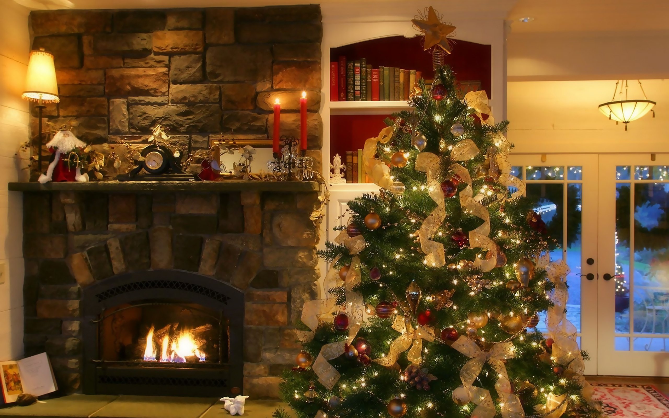 merry, Christmas, Holiday, Vacation, Gifts, Tree, Happy, Beautiful, Santa, Snowman, Lights Wallpaper