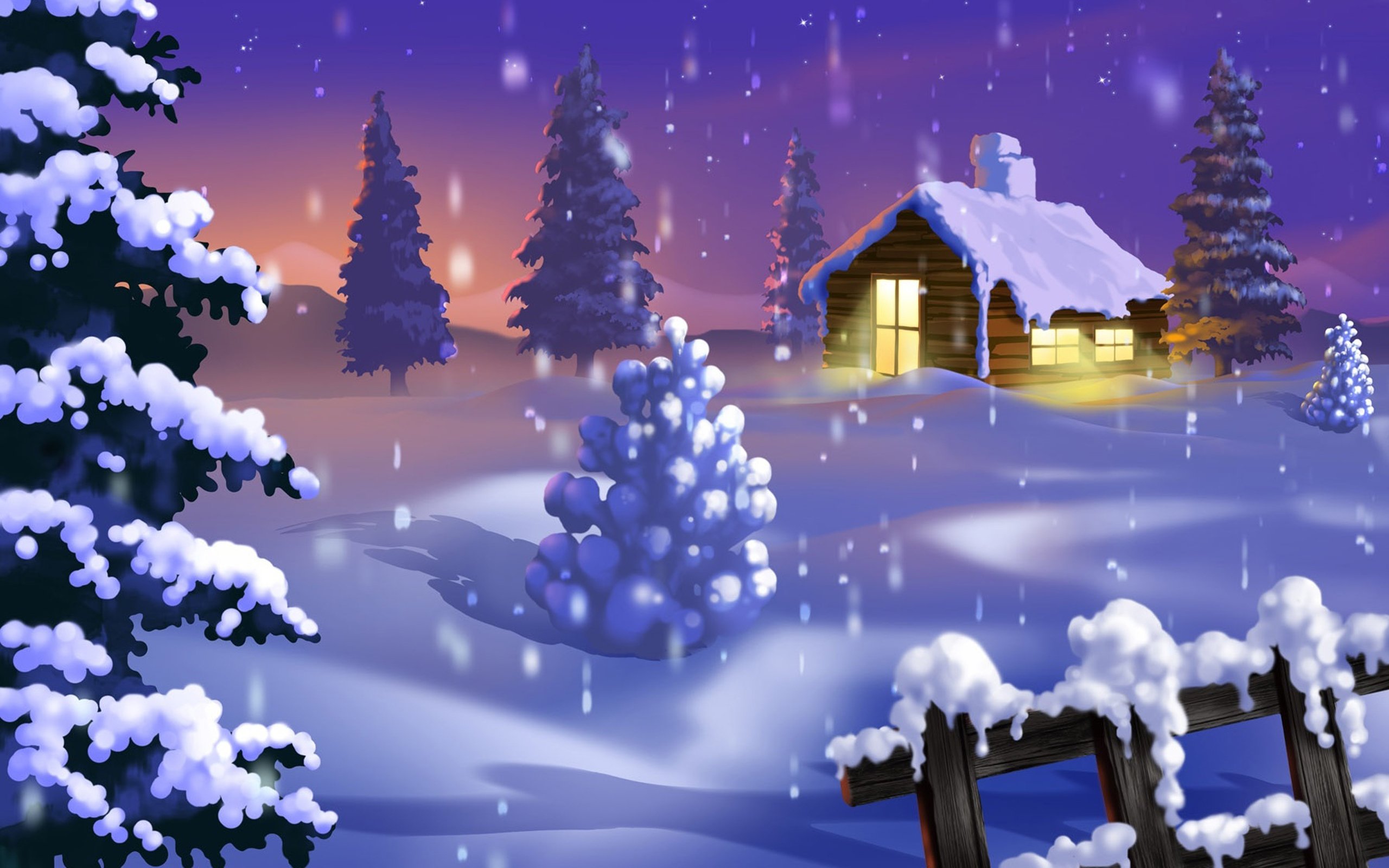 merry, Christmas, Holiday, Vacation, Gifts, Tree, Happy, Beautiful, Santa, Snowman, Lights Wallpaper