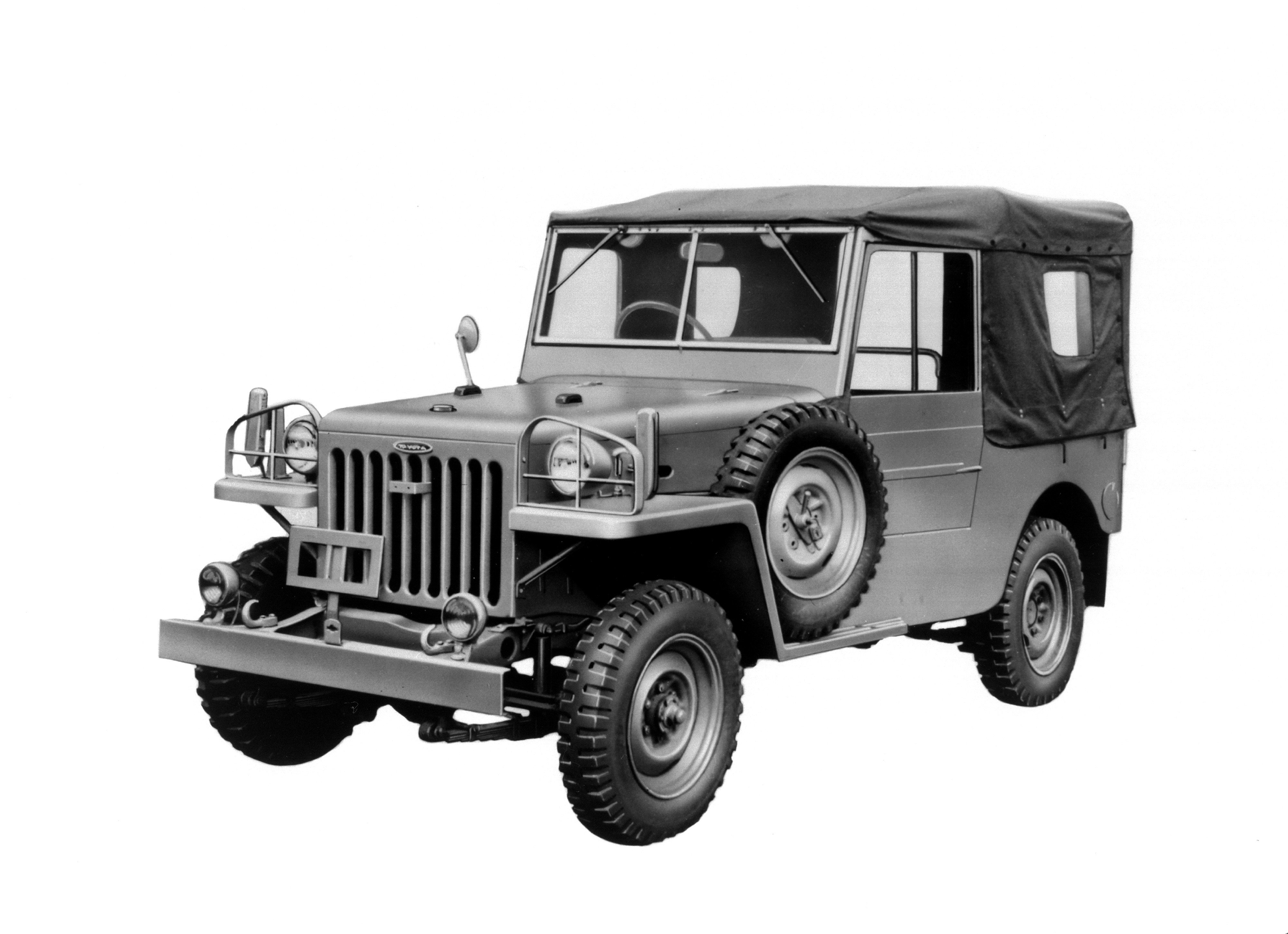 1951 54, Toyota, Jeep, B j, Suv, 4x4, Military, Retro Wallpaper