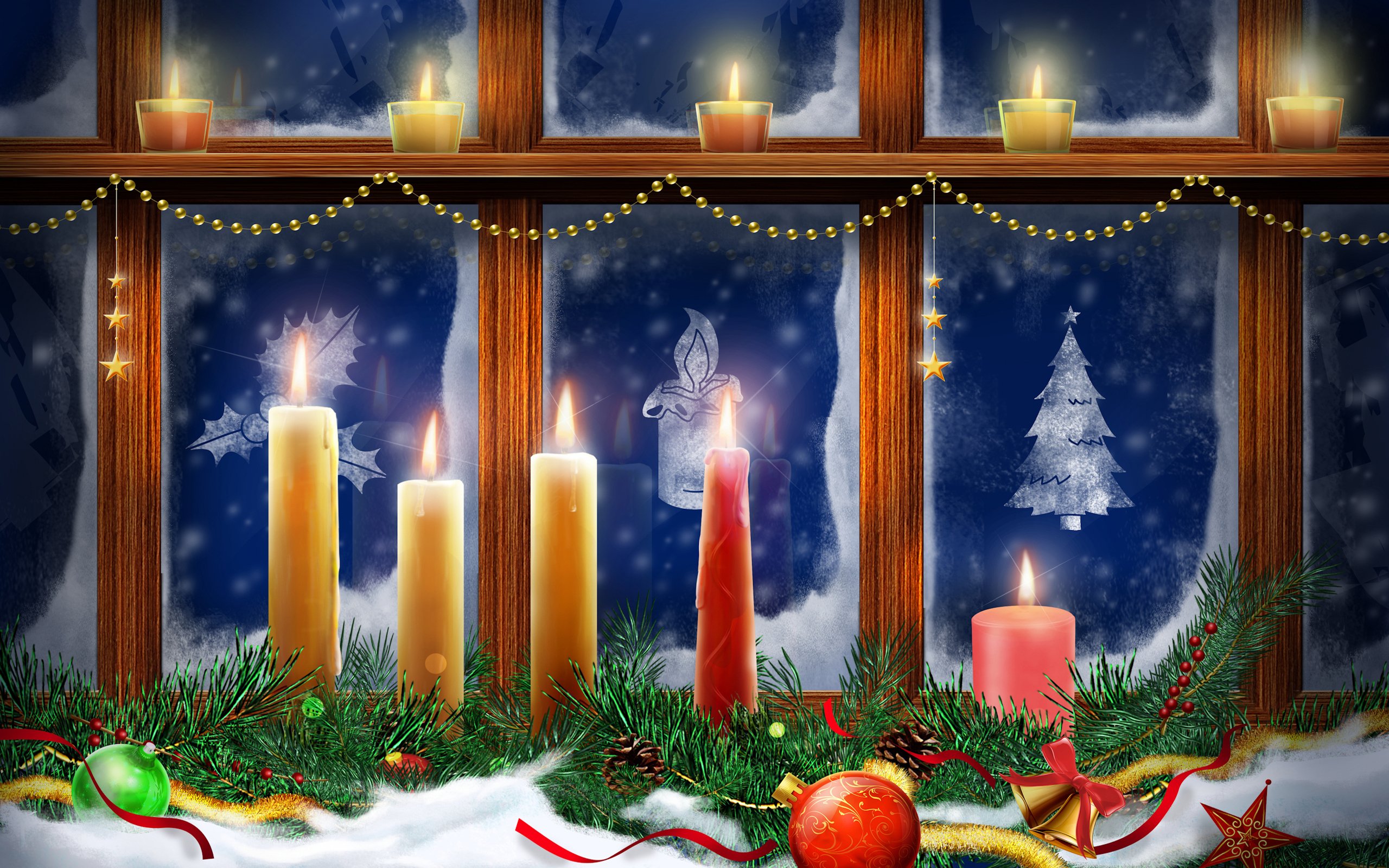 merry, Christmas, Holiday, Vacation, Gifts, Tree, Happy, Beautiful, Santa, Snowman, Lights Wallpaper