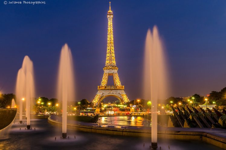 architecture, Cities, France, Light, Towers, Monuments, Night, Panorama, Panoramic, Paris, Urban, Temples HD Wallpaper Desktop Background