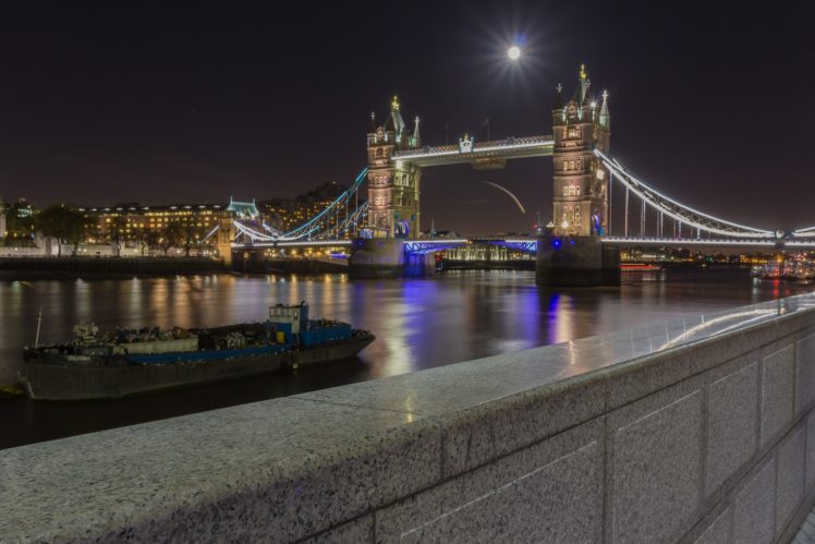 architecture, Building, Tower, Cities, Light, Londres, London, Angleterre, England, Uk, United, Kingdom, Tamise, Towers, Rivers, Bridges, Monuments, Night, Panorama, Panoramic, Urban HD Wallpaper Desktop Background