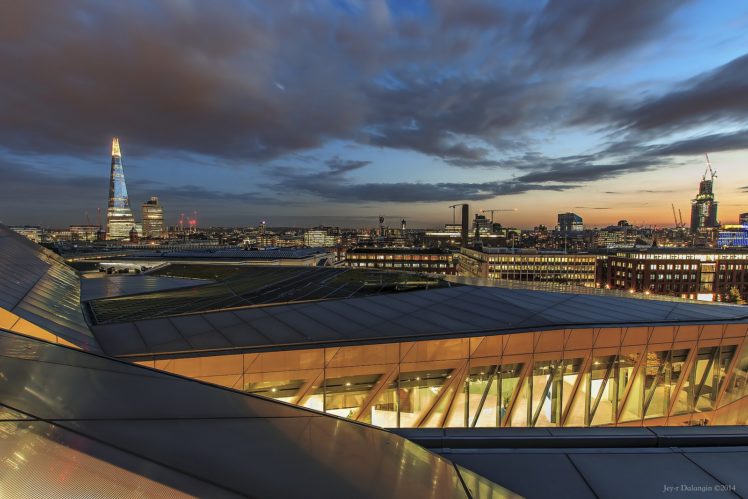 architecture, Building, Tower, Cities, Light, Londres, London, Angleterre, England, Uk, United, Kingdom, Tamise, Towers, Rivers, Bridges, Monuments, Night, Panorama, Panoramic, Urban HD Wallpaper Desktop Background