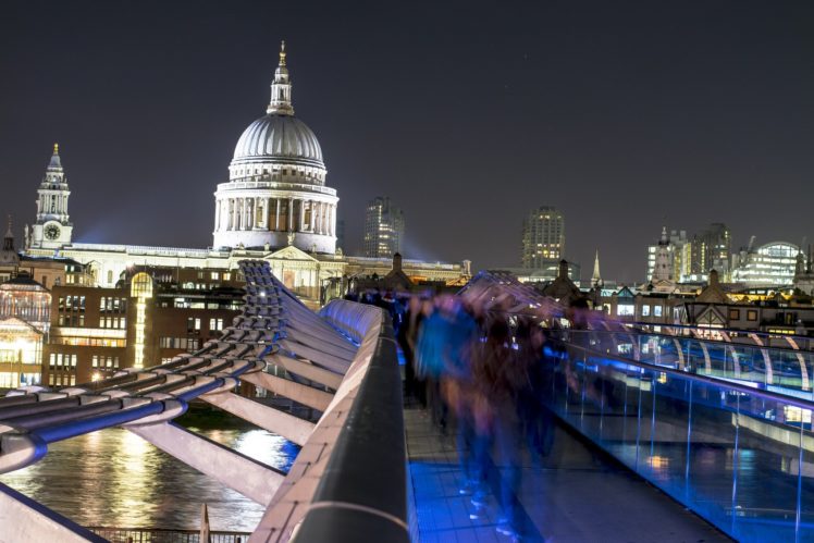 architecture, Building, Tower, Cities, Light, Londres, London, Angleterre, England, Uk, United, Kingdom, Tamise, Towers, Rivers, Bridges, Monuments, Night, Panorama, Panoramic, Urban HD Wallpaper Desktop Background