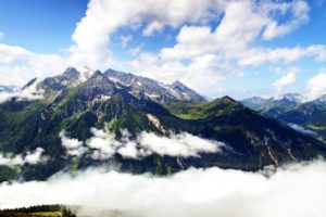 mountains, Clouds, Landscapes, Nature, Austria