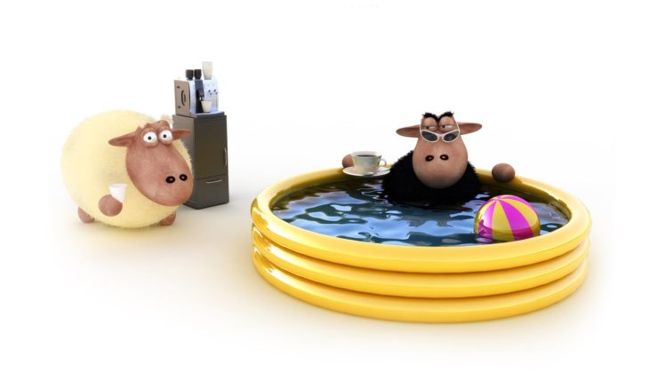 owdlarrd, Funny, Sheep, Cartoon, Sheep HD Wallpaper Desktop Background