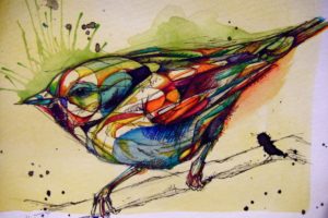 animals, Artwork, Birds