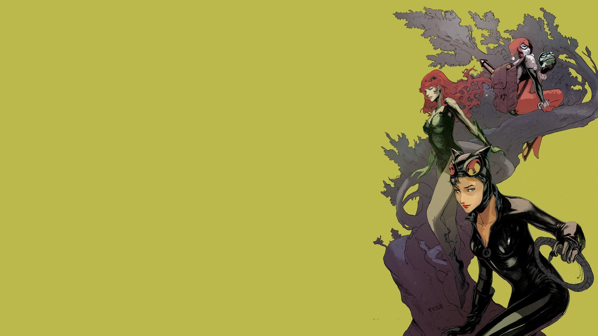 gotham city sirens, D c, Dc comics, Catwoman, Poison, Ivy, Harley, Quinn,  Superhero, Gotham, City, Sirens Wallpapers HD / Desktop and Mobile  Backgrounds