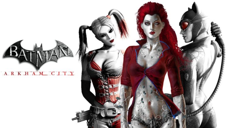 gotham city sirens, D c, Dc comics, Catwoman, Poison, Ivy, Harley, Quinn, Superhero, Gotham, City, Sirens, Batman, Nights, Arkham HD Wallpaper Desktop Background