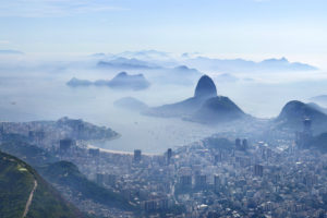 rio, De, Janeiro, Cities, Buildings, Skyscrapers, Landscapes, Islands, Mountains, Fog, Clouds, Sky, Beaches, Ocean, Sea