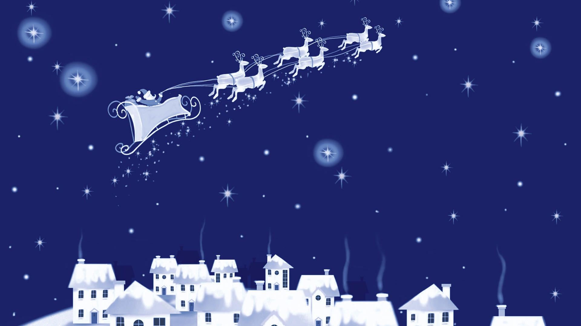 merry, Christmas, Holiday, Winter, Snow, Beautiful, Tree, Gift, Santa Wallpaper