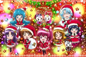 happinesscharge, Precure , Oumori, Yuuko, Blue,  pretty, Cure , Shirayuki, Hime, Glasan, Christmas