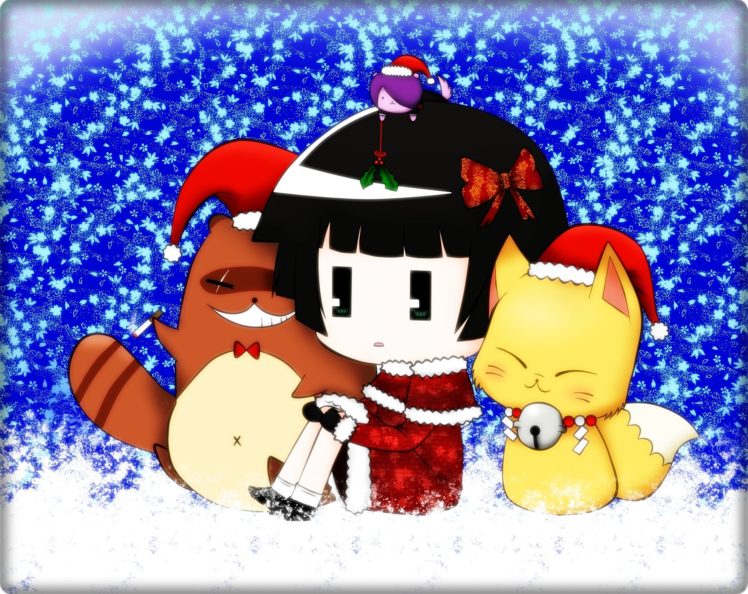 gugure, Kokkuri san, Christmas HD Wallpaper Desktop Background