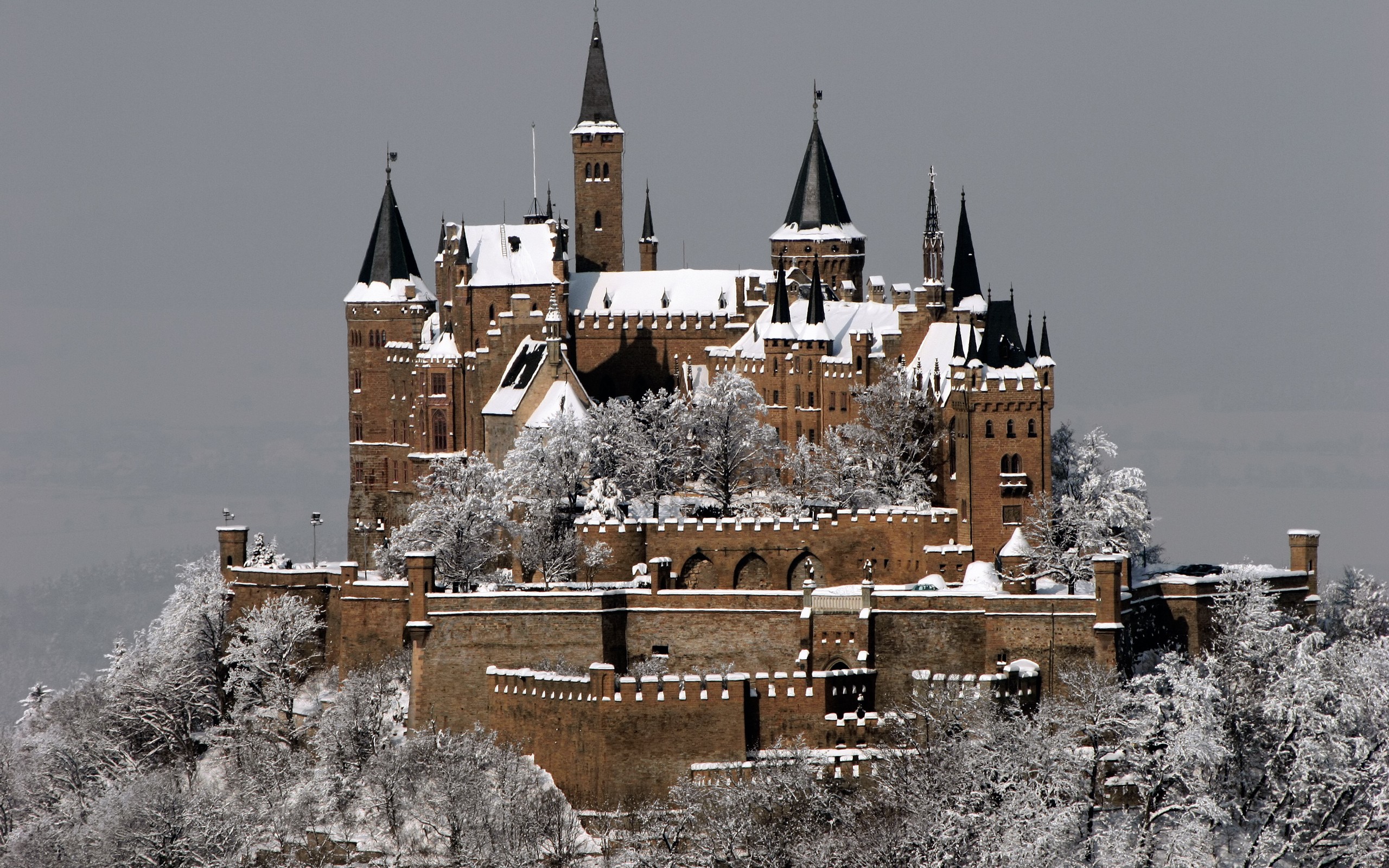 winter, Castles, Complex, Magazine, Hohenzollern, Castle Wallpaper