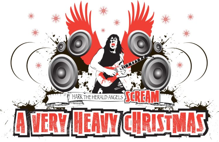 heavy, Metal, Christmas, Holiday, Guitar HD Wallpaper Desktop Background