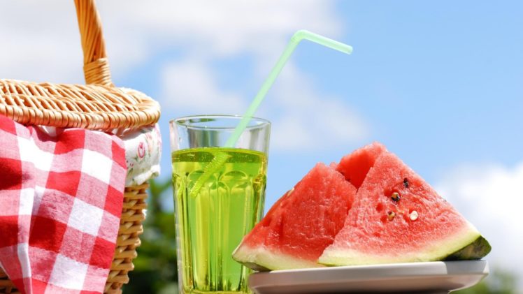 watermelon, Melon, Fruit, Red, Bokeh, Drink HD Wallpaper Desktop Background