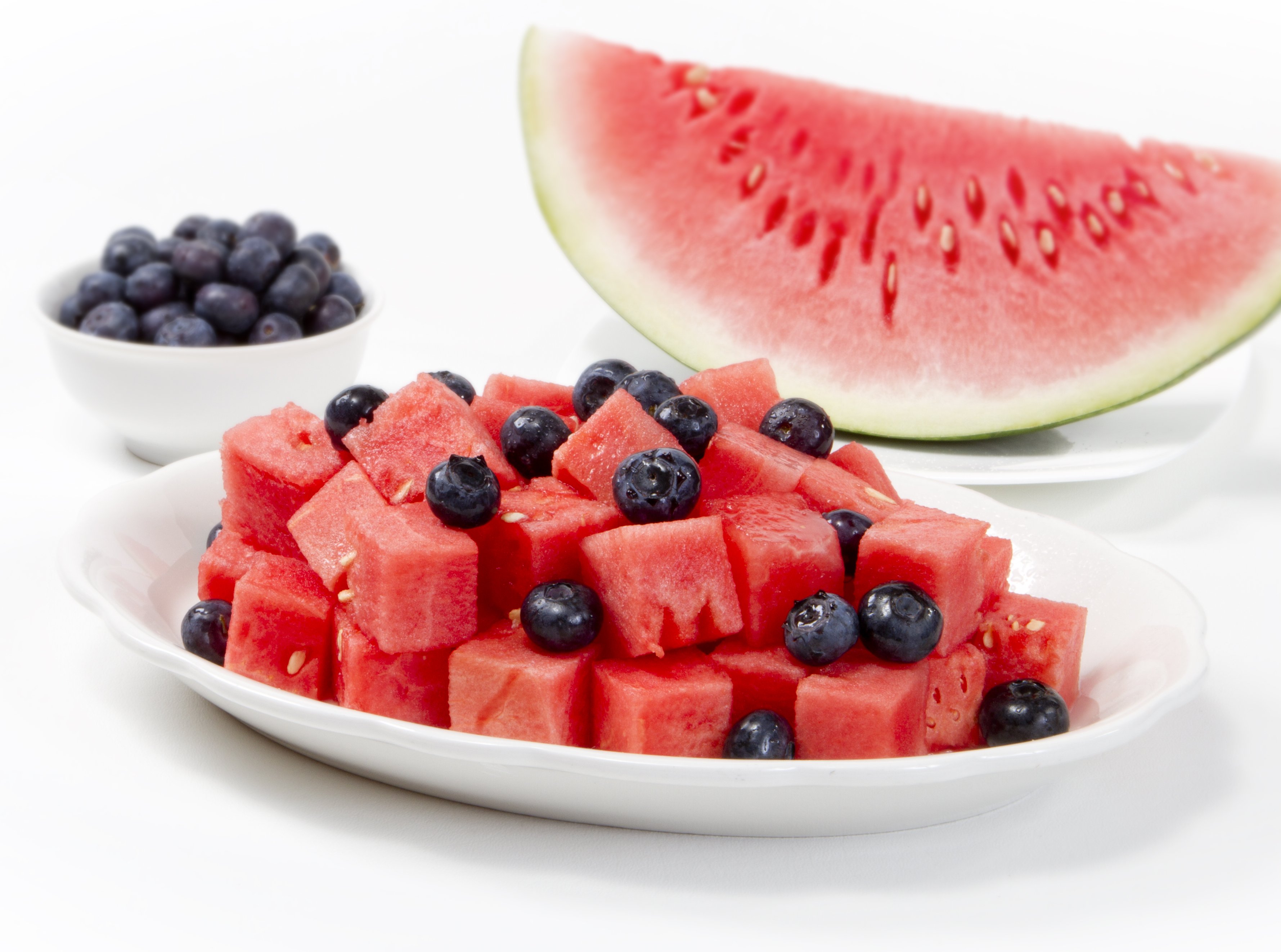 watermelon, Melon, Fruit, Red, Bokeh, Salad Wallpaper