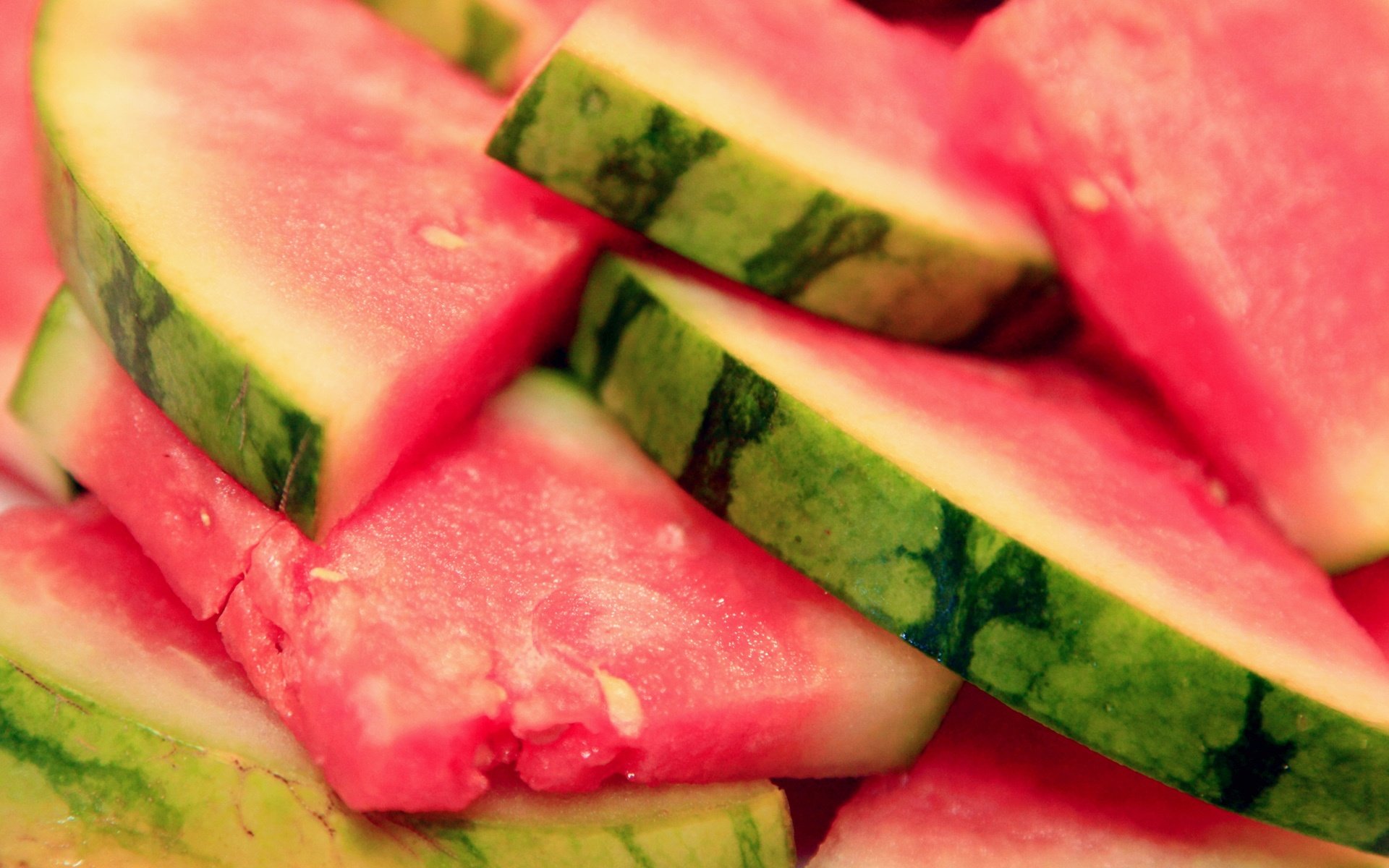 watermelon, Melon, Fruit, Red, Bokeh Wallpaper