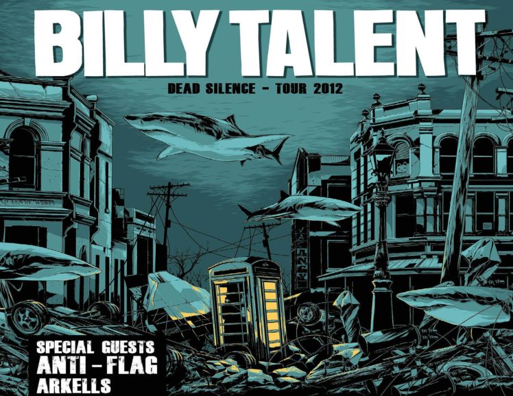 billy, Talent, Punk, Rock, Hardcore, Alternative, 1billytalent, Canadian, Poster, Shark, Psychedelic HD Wallpaper Desktop Background