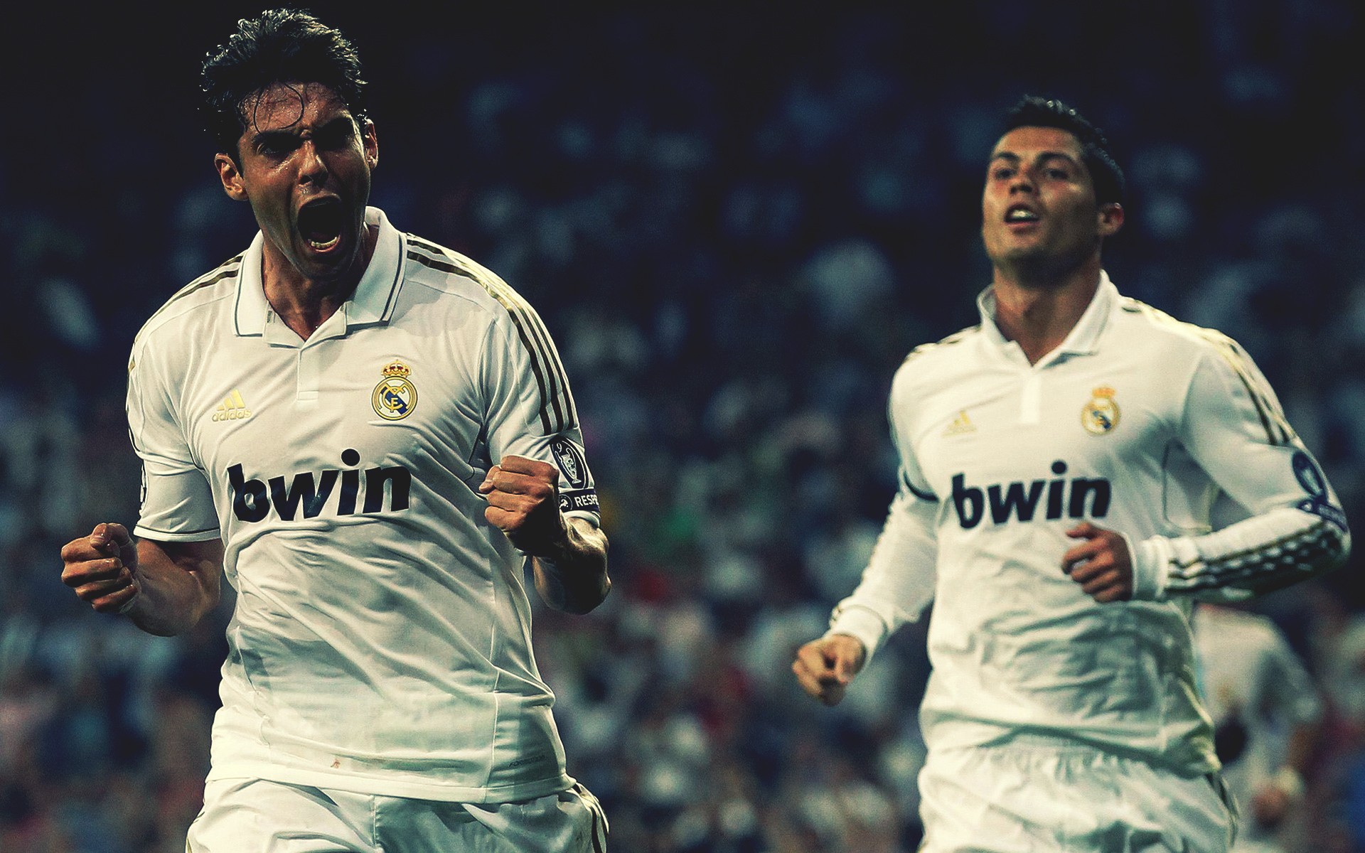 kaka, Cristiano, Ronaldo, Football, Stars, Real, Madrid, Cf Wallpaper