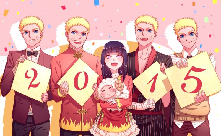 naruto, Uzumaki, Naruto, Hyuuga, Hinata, Red, Outerwear, Sheep HD Wallpaper Desktop Background
