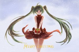 vocaloid, Hatsune, Miku, Gift, Christmas