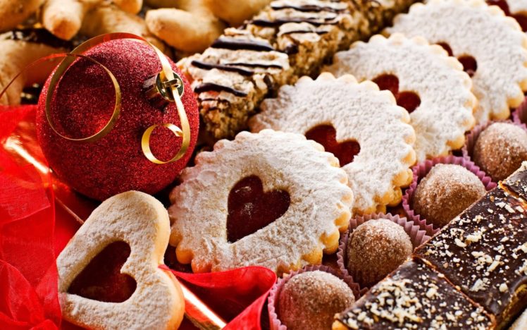 christmas, Ornament, Cookies, Food, Chocolate HD Wallpaper Desktop Background