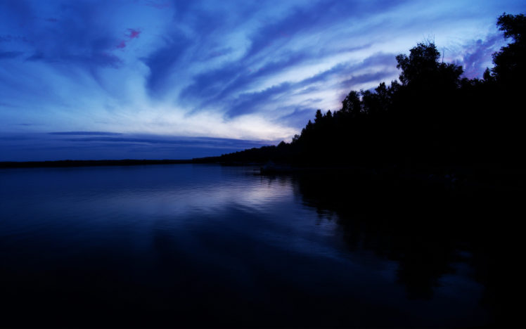 blue, Sunset HD Wallpaper Desktop Background