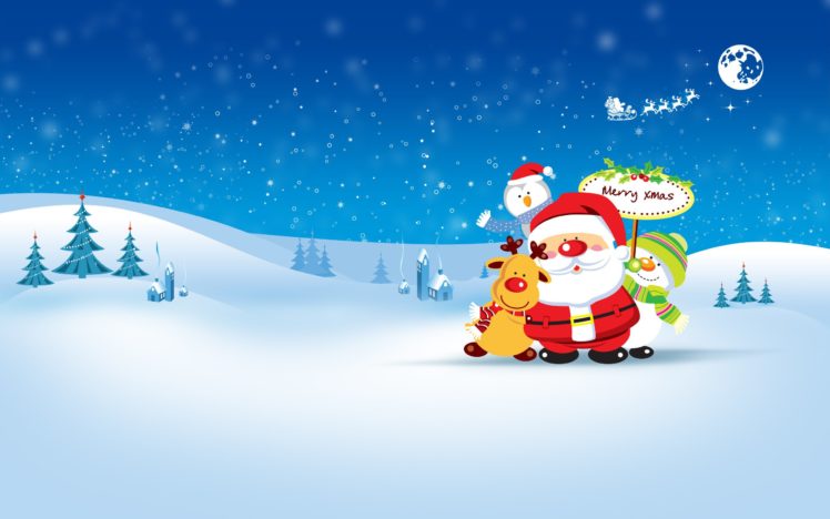 merry, Christmas HD Wallpaper Desktop Background