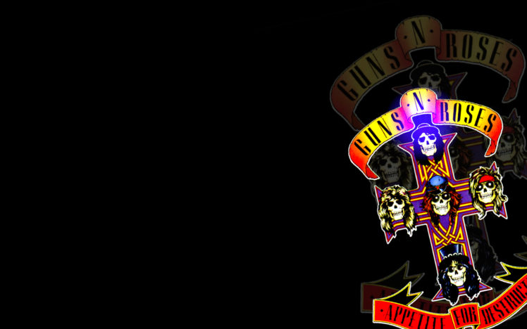 guns, And, Roses, Heavy, Metal, Glam, Logo, Group, Band, Skulls, Dark HD Wallpaper Desktop Background