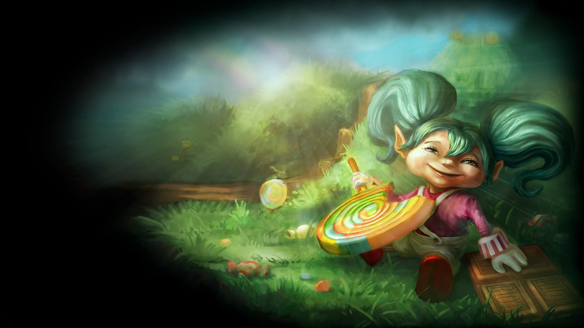 league, Of, Legends, Poppy, Drawing, Lollipop, Sucker, Fantasy Wallpaper
