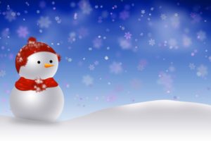 christmas, Background, Snowman