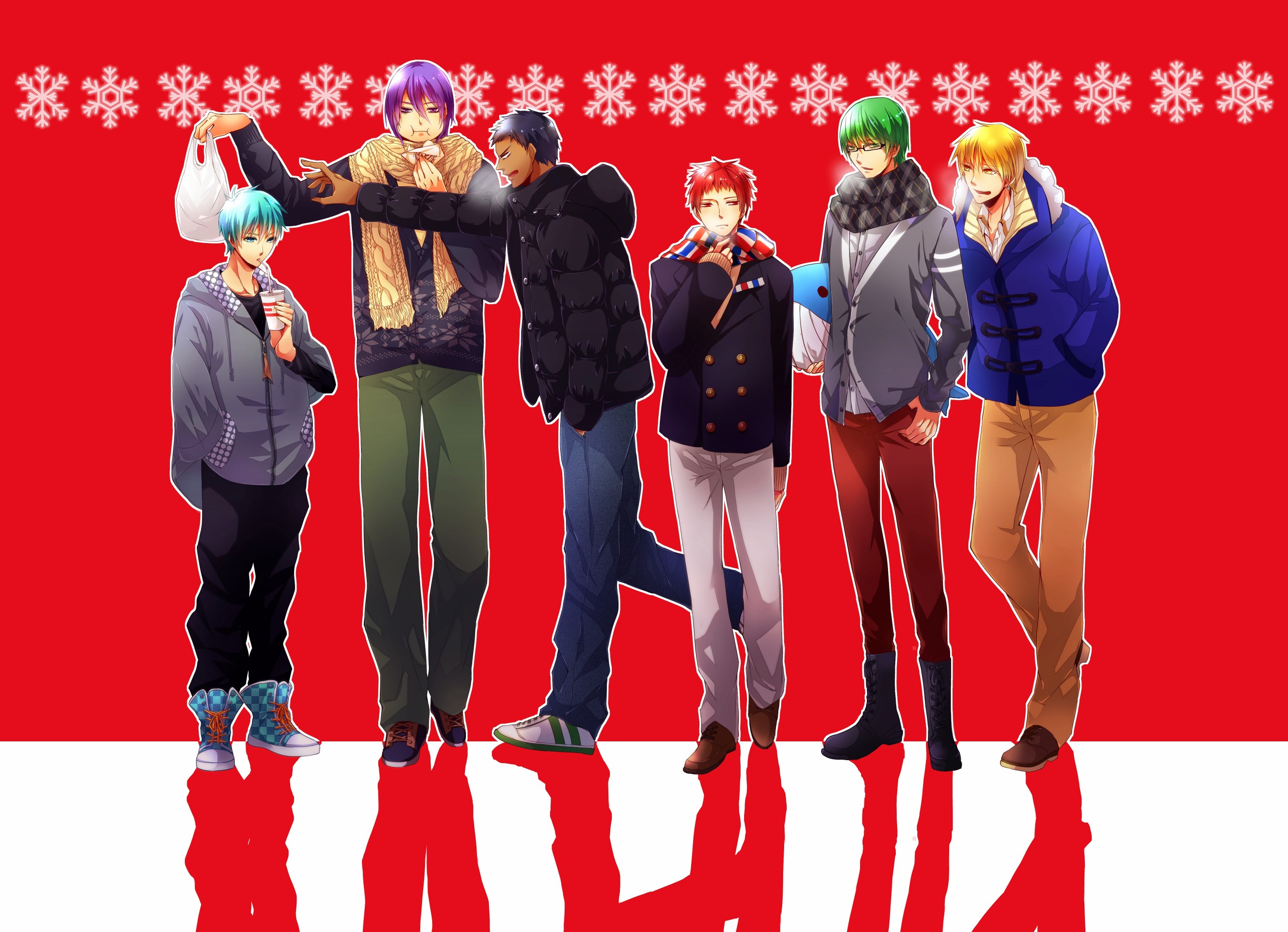 kuroko, No, Basket, Christmas Wallpaper
