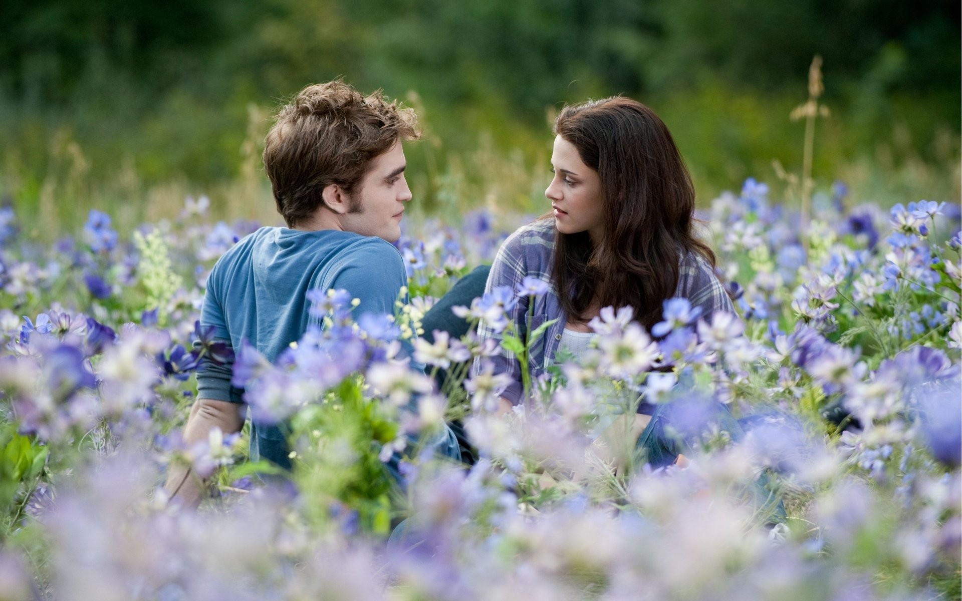 kristen, Stewart, Twilight, Robert, Pattinson, Edward, Cullen, Bella, Swan Wallpaper