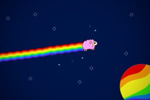 sheep, Nyan, Cat, Rainbow, Limitless, Tomleevis, Space, Pixel, Stars, Easy, Selfmade