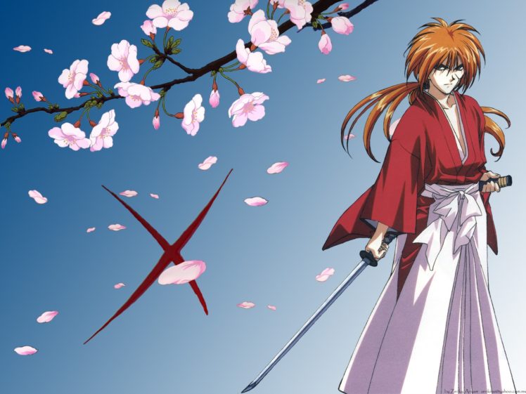 rurouni, Kenshin, Warrior, Fantasy, Anime, Warrior, Japanese, Samurai, Action, Fighting, Martial HD Wallpaper Desktop Background