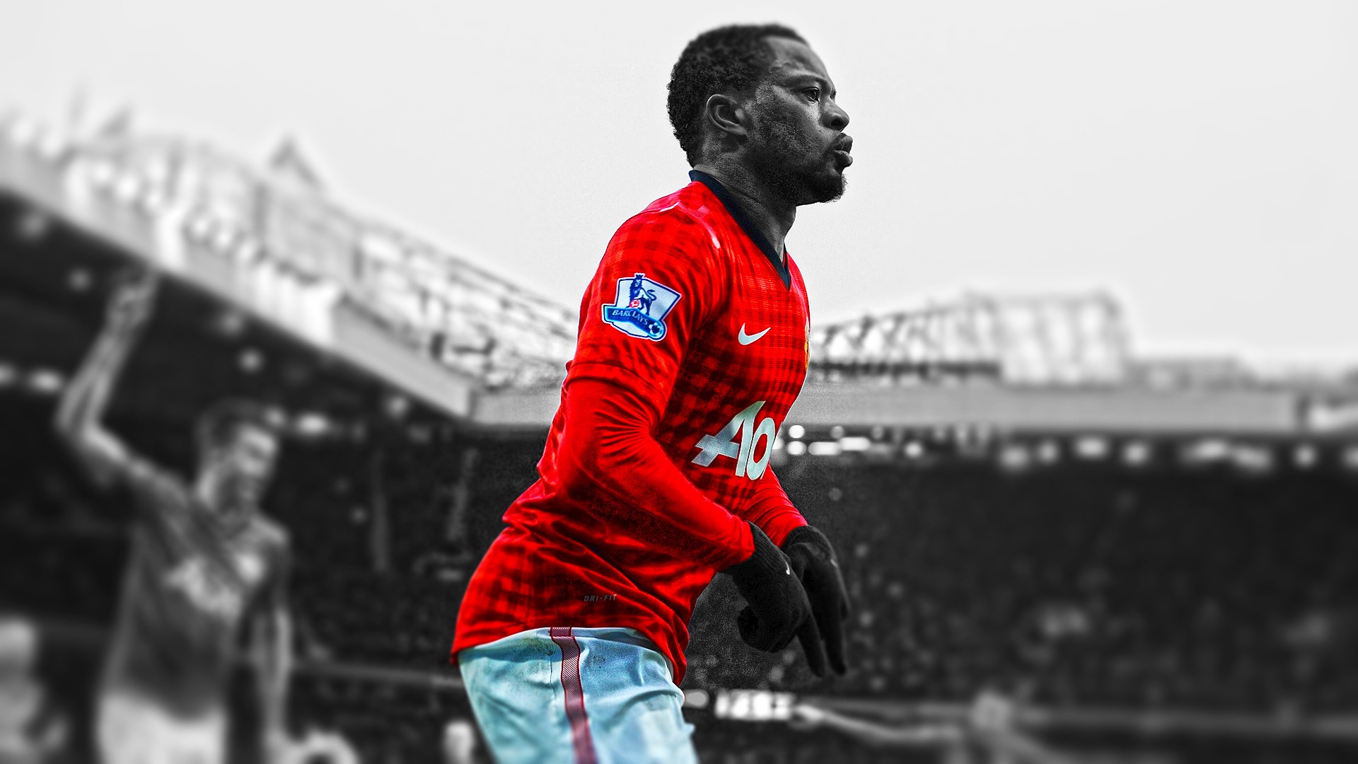 soccer, Hdr, Photography, Manchester, United, Fc, Premier, League, Soccer, Stars, Cutout, Patrice, Evra, Football, Player, Evra Wallpaper
